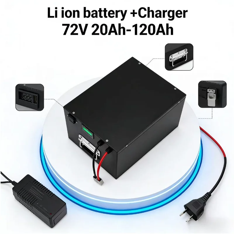 60V 30Ah Electric Scooter Battery - Paket Baterai Lithium Ion 17S 60V