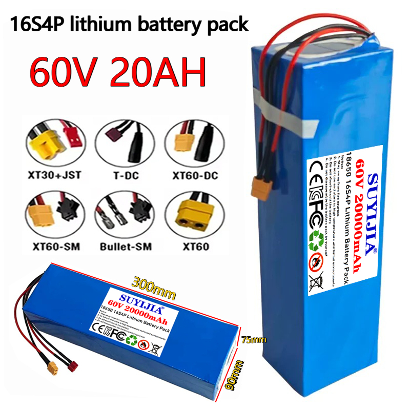 60V 30Ah Electric Scooter Battery - Transportasi Udara Cepat 60V Kapasitas Penuh