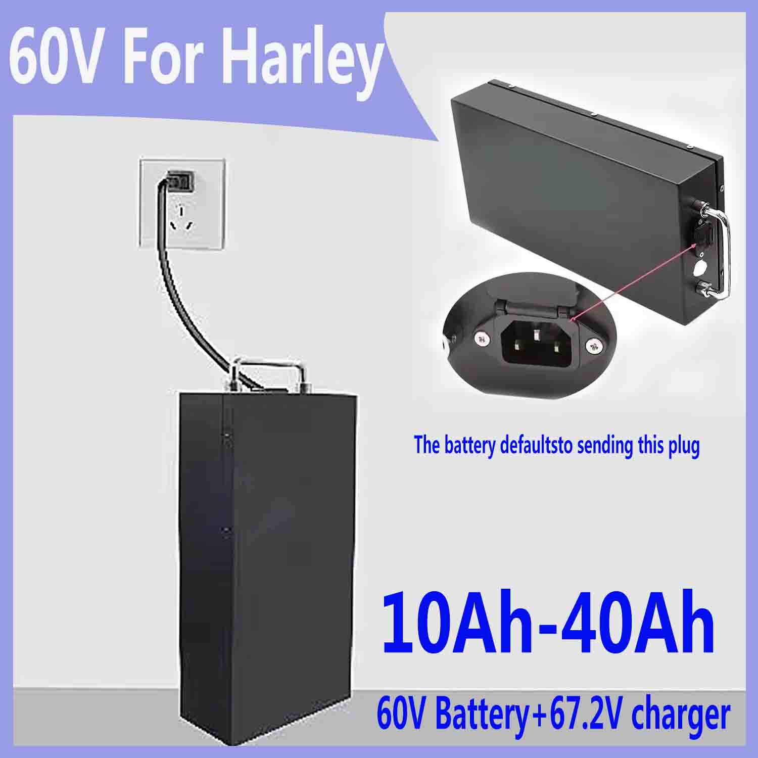 60V 30Ah Electric Scooter Battery - Untuk baterai Harley 60V 20AH -40AH