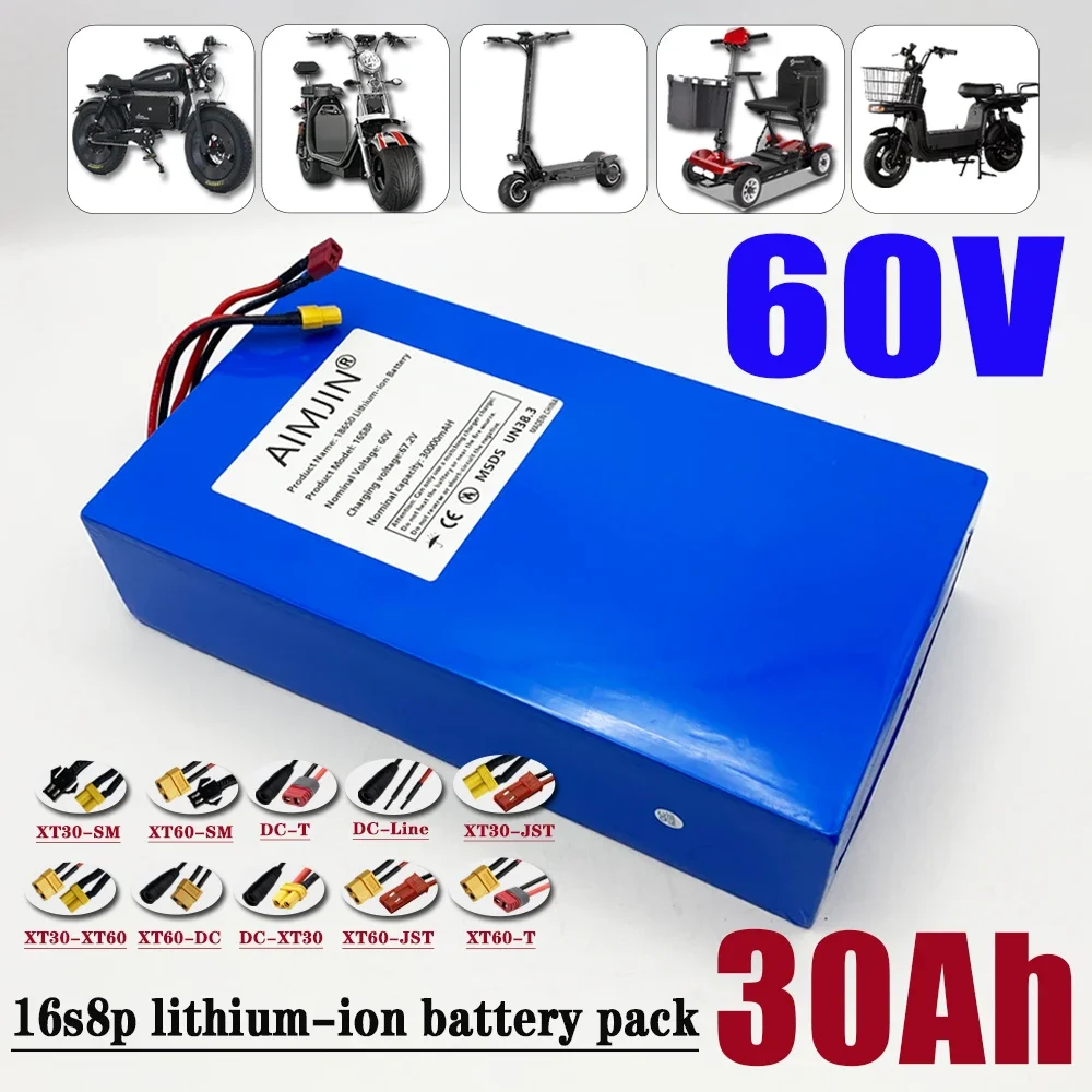 Paket Baterai Lithium-ion 1865 - 60V 30Ah Electric Scooter Battery ulasan dan harga